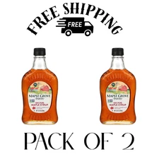 (2 PACK ) Maple Grove Farms Pure Maple Syrup, Kosher, 12.5 fl oz