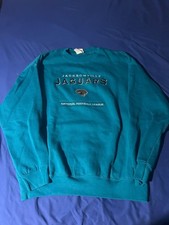 Vintage Lee Sport Jacksonville Jaguars Sweatshirt Teal NFL Size XL