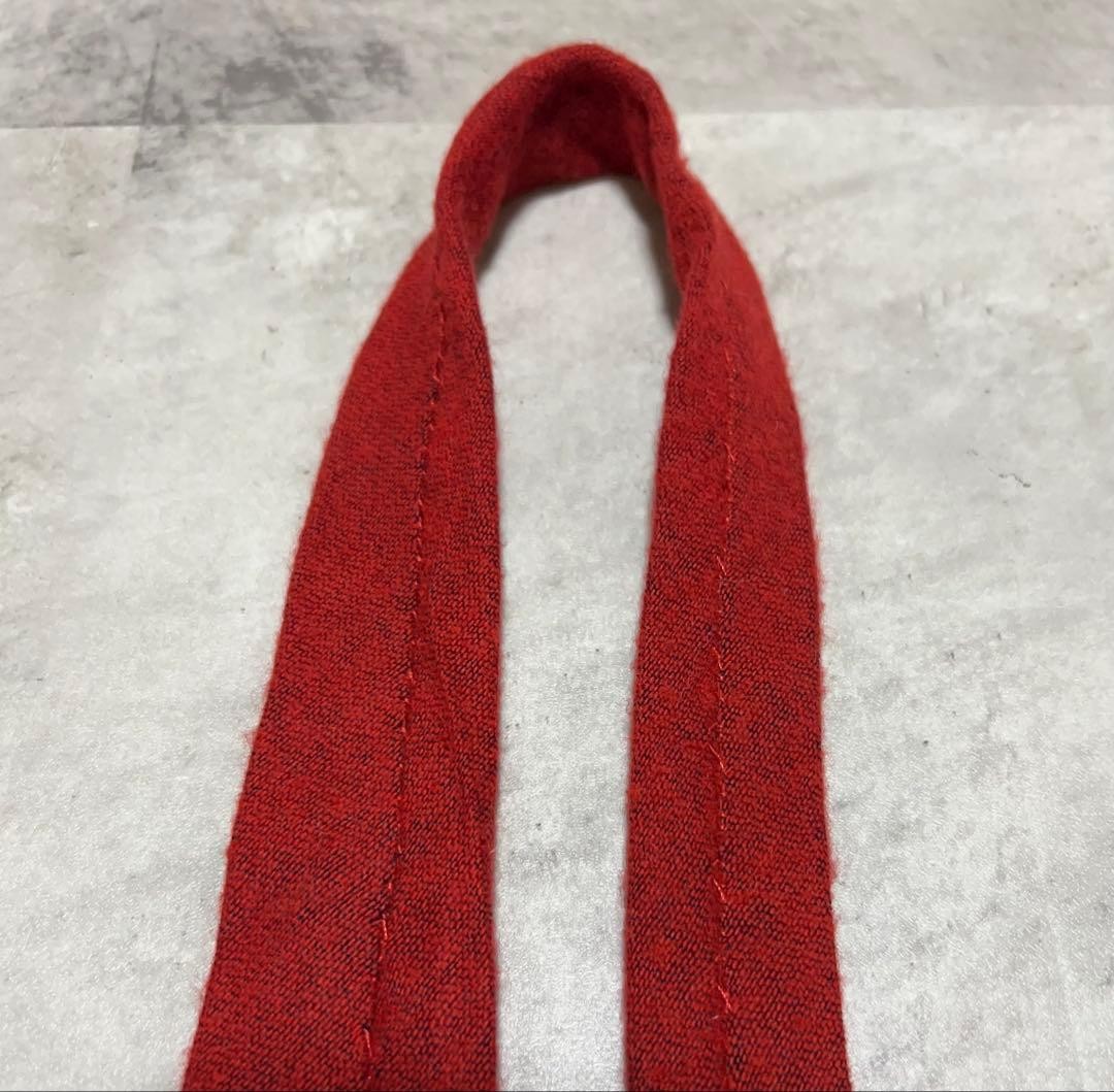 Old GUCCI Tie Solid Interlocking Cashmere Blend - image 8