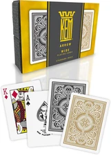 Arrow Black and Gold Plastic Playing Cards, Standard Index, Poker Size, Premium 