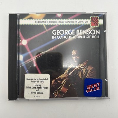 George Benson CD In Concert Carnegie Hall CBS Associated Records - ZK 44167