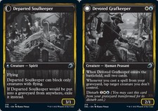 4x Devoted Grafkeeper // Departed Soulkeeper NM-Mint, English Innistrad: Double 