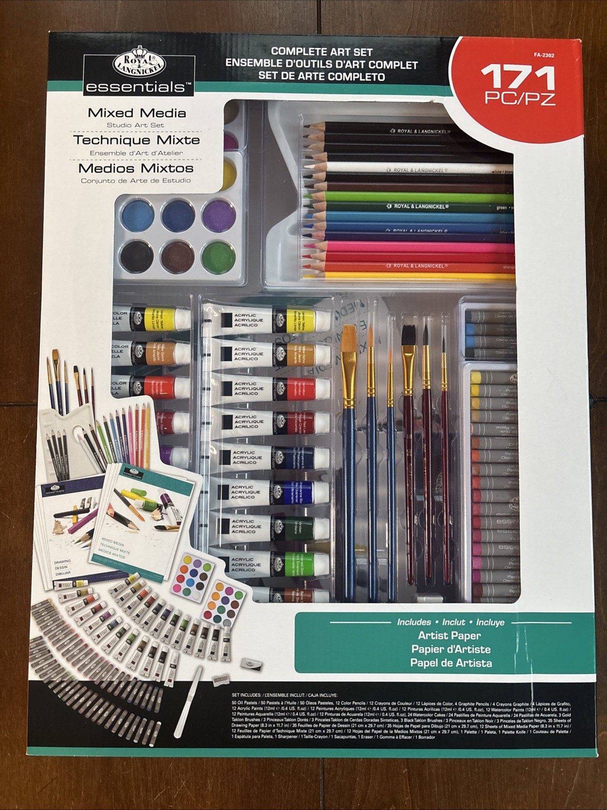 Royal & Langnickel Essentials 171pc Mixed Media Art Set, Beginner