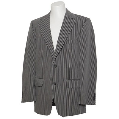 Roy Robson, Blazer, Größe: 50, Grau/Schwarz, Viskose/Wolle, Nadelstreifen #9J7