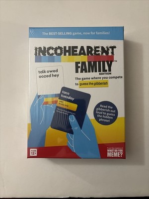 INCOHERENT Family Edition Card Game *NEW & SEALED*