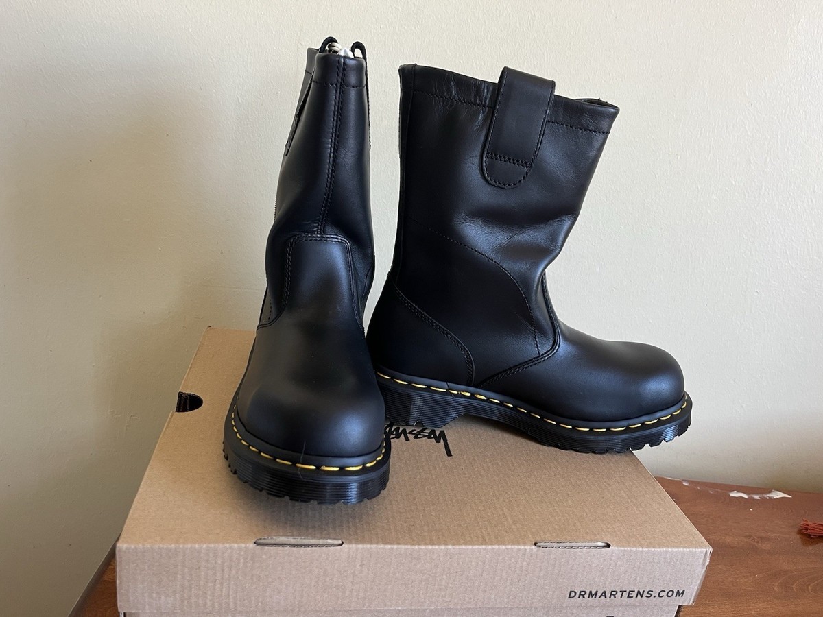 Dr. Martens x Stussy Decon Leather Biker Boot Black Leather Dr. Martens x Stussy Decon Leather Biker Boot Black Leather