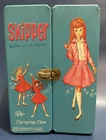 VINTAGE 1964 BARBIE SKIPPER CARRYING DOLL CASE/WARDROBE INCL HANGERS Clothes