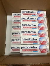 12-pack PARODONTAX ACTIVE GUM REPAIR TOOTHPASTE FRESH MINT 3.4oz (06/2026)