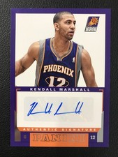 2012-13 Panini #59 Kendall Marshall Phoenix Suns Rookie Signature AUTO RC