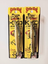 2 Strike King KVD Deep Diving Jerkbait J300D.  4&1/2"  3/5 oz. Gold Sexy Shad