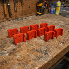 Fits Milwaukee M18 Wall Mount Battery Holder Red 10 Organizers
