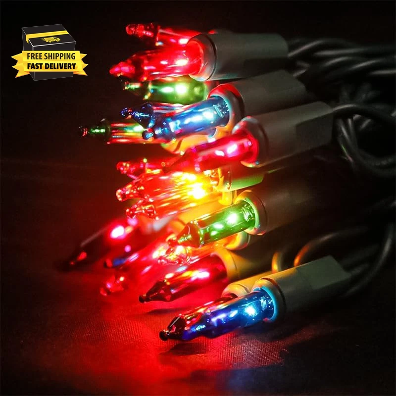 Christmas Lights Multicolor 35 Count - Incandescent Multi-Colored Mini String Li - Image 2 of 4