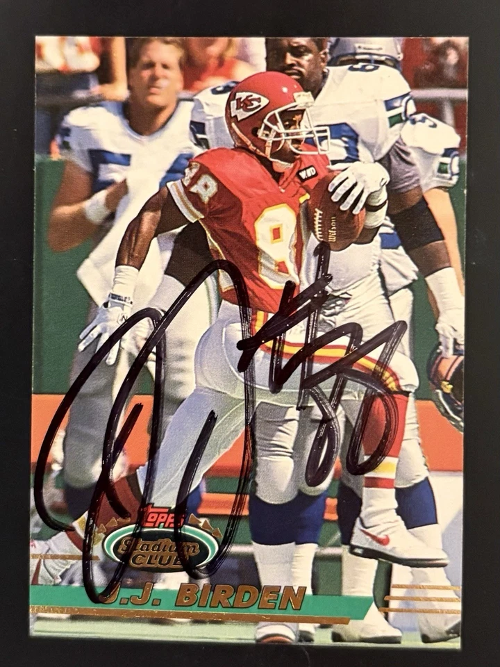 1993 Stadium Club #289 J.J. Birden - NM AUTHENTIC AUTO - Image 3 of 4
