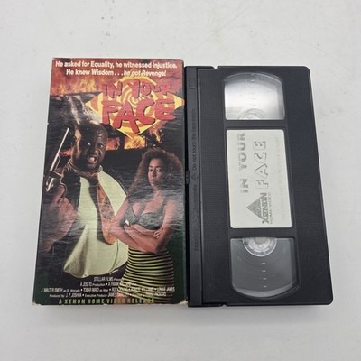 IN YOUR FACE (1990) VHS J. WALTER SMITH HTF BLAXPLOITATION (XENON) TESTED