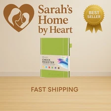 A5 Check Registers for Personal Checkbook, Ledger Transaction Registers Log B...