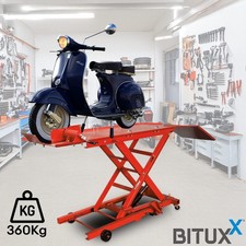 Scherenhebebühne Motorradheber Motorradlift Hydraulisch 360kg Rot BITUXX