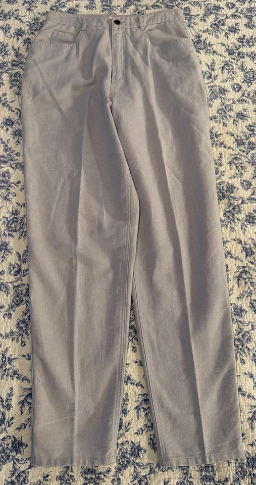 Pantalón Talbots Vintage Mezcla de Lino Pierna Recta Talla 8 Ligero Foto 2 de 4