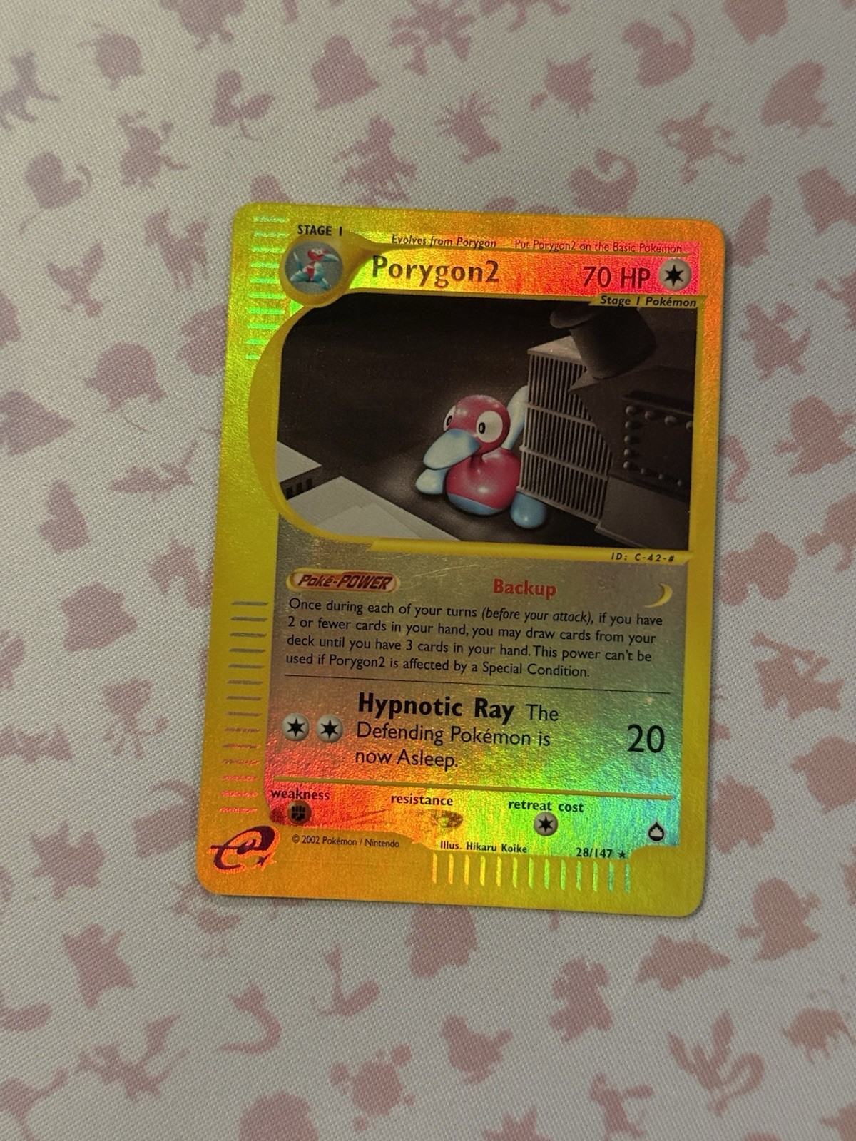 2003 Pokémon Aquapolis Porygon2 Reverse Holo #28/147 Near Mint