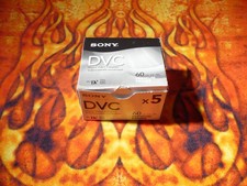 Sony DVC 60 Minutes Premium Digital Video Camera Cassette Tape 5 Pack New Sealed