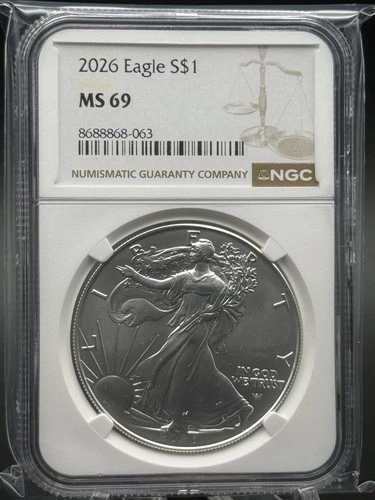 2026 $1 American Silver Eagle NGC MS69
