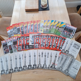 GRIMSBY TOWN 49 HOME PROGRAMME BUNDLE FROM 1962 1985