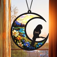 Pet Memorial Acrylic Suncatcher, Cat Dog Sympathy Remembrance, Decor  Gift