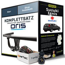 Für SUZUKI Ignis II Typ MH Anhängerkupplung starr +eSatz 7pol 03-07 NEU