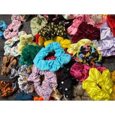 85 Lot of Homemade Hair Accessories   Scrunchies  Headbands Mixed Bundle