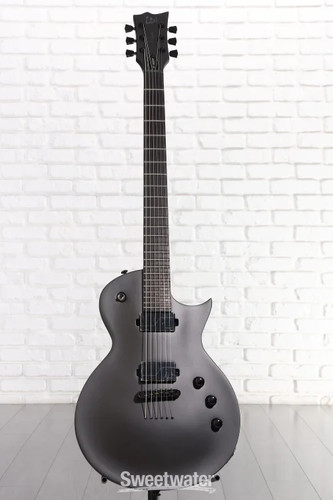 ESP LTD EC-1000 Baritone Electric Guitar - Charcoal Metallic Satin