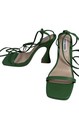 Steve Madden Lafayette Green Spool Heel Lace Up Open Squared Toe Sandals Sz-9M — photo 8