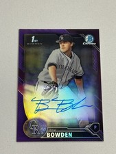 2016 Bowman Draft Chrome Pick Purple Refractor /250 Ben Bowden #CDA-BB Auto