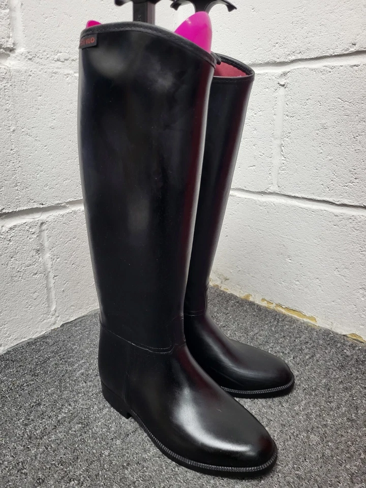 Stylo Black Wide Legged Knee High Horse Riding Boots Size Uk 5.5. PS*206032 - Image 2 of 4
