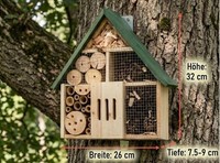 Insektenhotel, Nistkasten Insektenhaus Brutkasten Vogel Bienen Garten 260 X 320