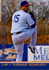 2022 Syracuse Mets Choice 26 Thomas Szapucki Toms River New Jersey Baseball Card