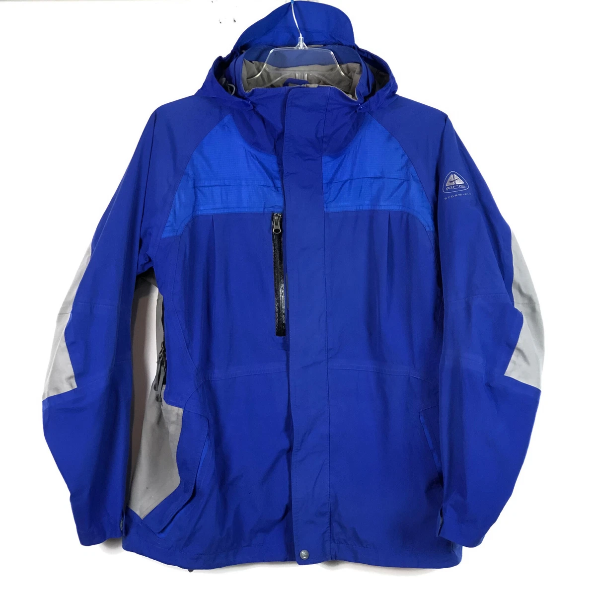 Vtg 90s Nike ACG Storm Fit Outer Layer 3 Shell Ski Snowboard Jacket Blue Mens M