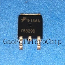 5PCS  HUF75329D  HUF75329D3ST  75329D  HUF75329  20A 55V  TO-252  IC CHIP