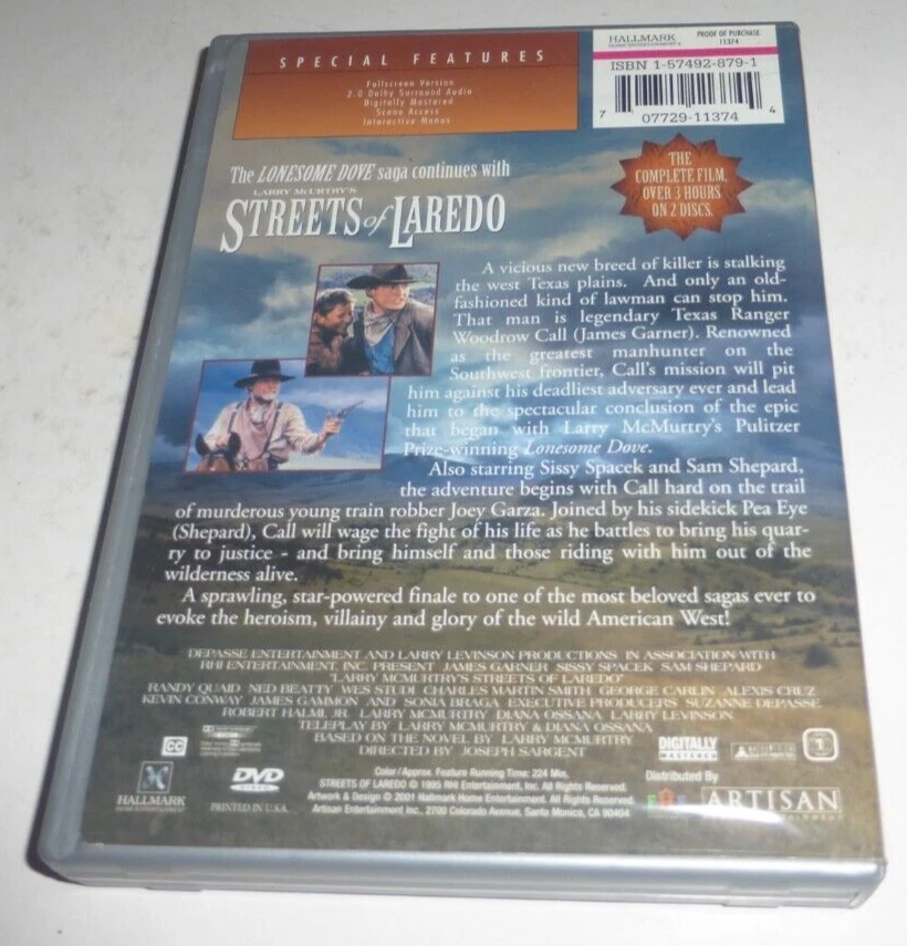 Lonesome Dove: Streets of Laredo [DVD] [1995] [Region 1] - Image 2 of 4