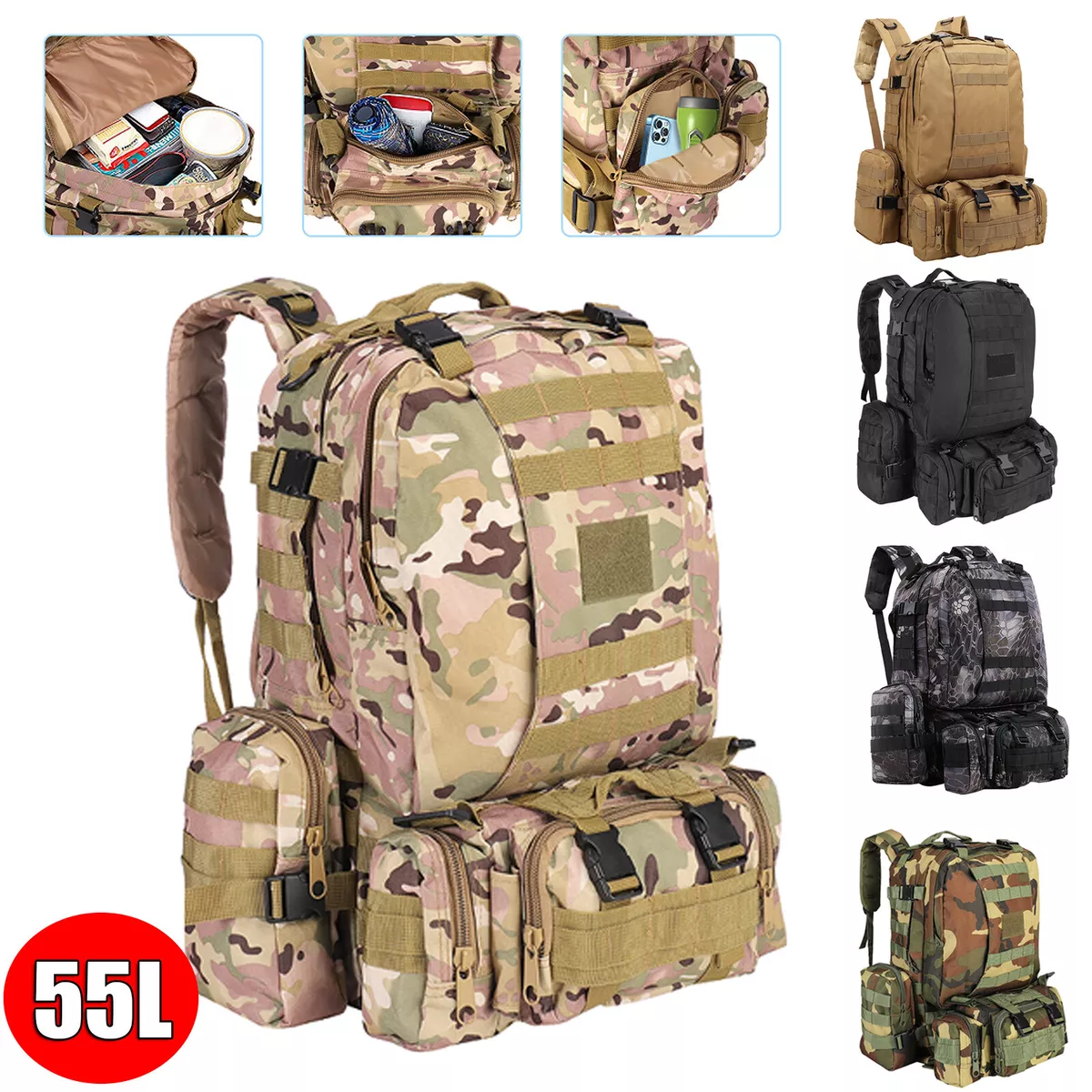 Men's Tactical Backpacks & Carry Bags