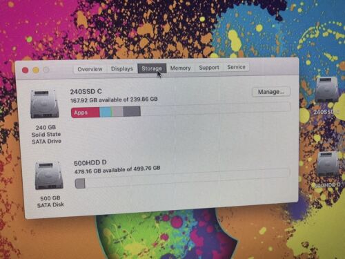 APPLE macmini intel i7 8gb 240SSD 500HDD - Picture 5 of 6