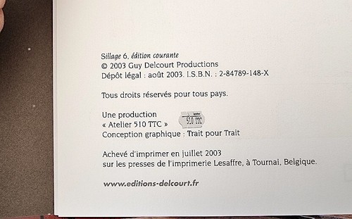 SILLAGE Tome 6 (artifices) Edition Originale 2003 -Morvan et Buchet Ed. Delcourt - Picture 2 of 8