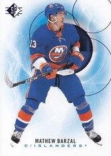 2020-21 Upper Deck SP Hockey Base Blue #24 Mathew Barzal - New York Islanders