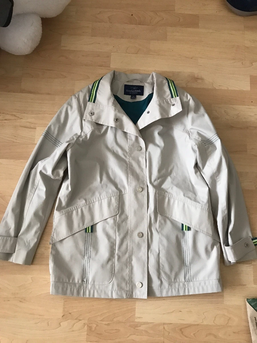 Mackintosh New England Womens Beige Rain Jacket Trench Size Medium