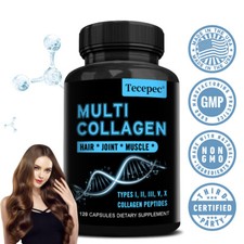 Multi Collagen Supplement,Strong Skin, Hair And Nails,Digestion  Gut Health
