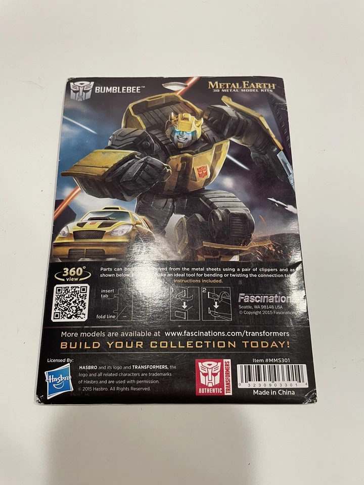 Fascinaciones Metal Tierra Abejorro Transformadores Corte Láser 3D Metal Modelo Kit Nuevo Foto 2 de 2