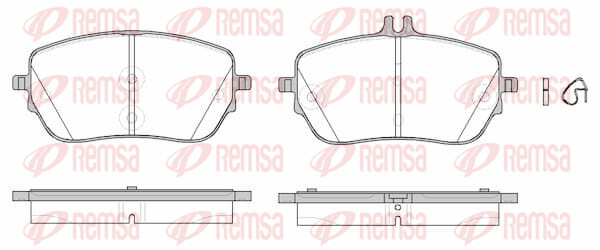 Remsa BremsbeläGe Bremsbelegsatz Vorne Passend FüR Mercedes-Benz B-Klasse-image