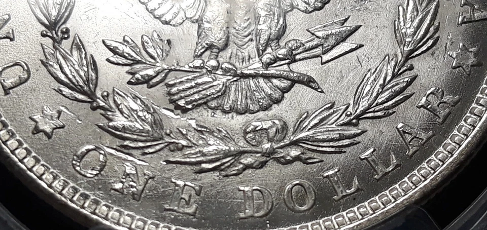 1921 Morgan Silver Dollar- PCGS MS62 -Vam 41B Polished Reverse Pitted! -  0491 - Image 3 of 3