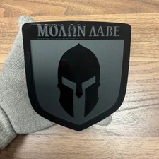 Tailgate Emblem Badge for Dodge Ram 1500 2500 3500 09-18 Black/Matte| Molon Labe