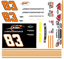 83 Danica Patrick JRMotorsports Chevy 2010 1/64th HO Scale Slot Car Decals