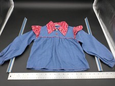 1970's Vintage Union Made Sz 6T Long Sleeve Shirt w/red bandana accents 1927