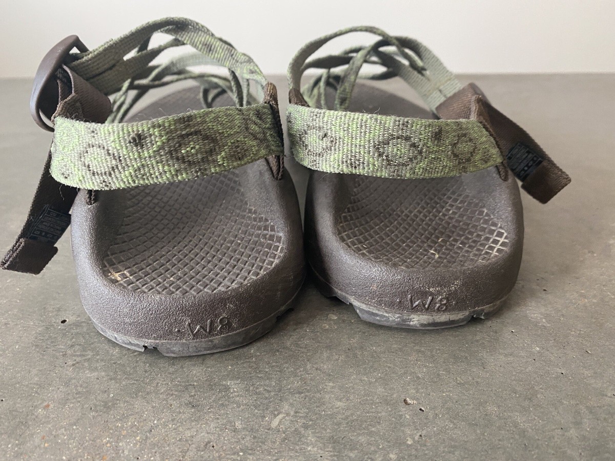Chaco ZX2 Crop Circles Womens Size 8 Green Sandals | eBay